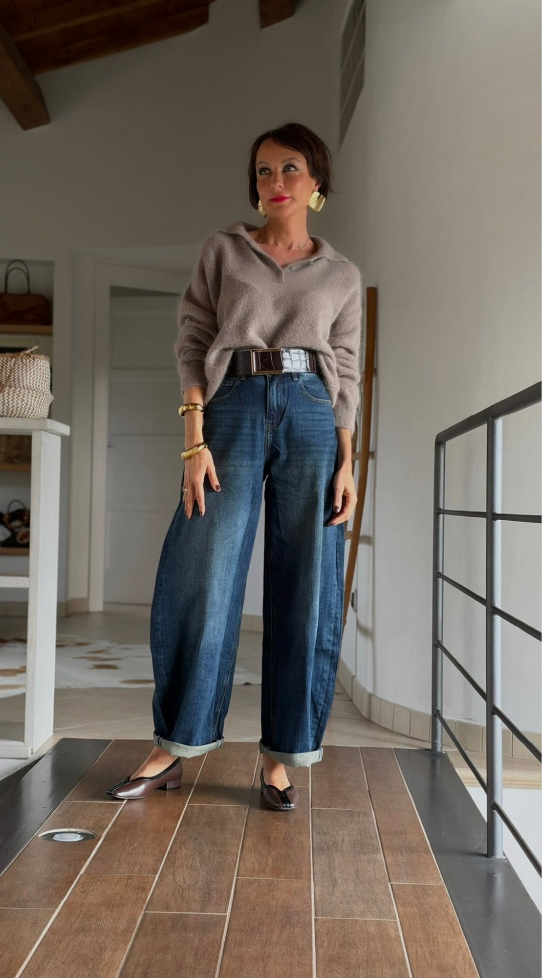 Pull Polo Taupe
