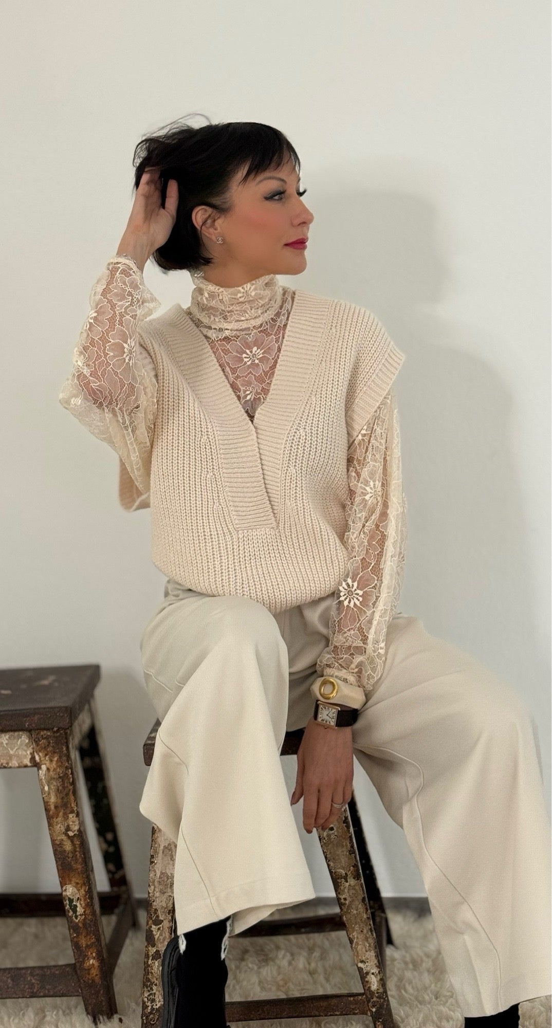 Top Justine collar cream