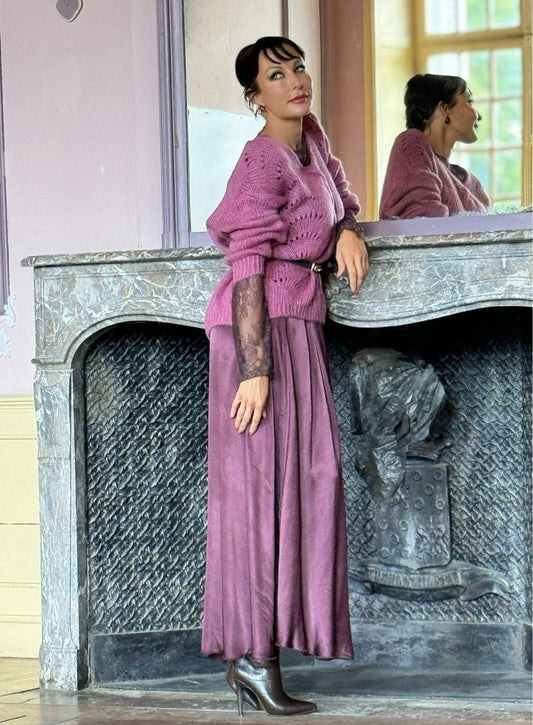 Dress Mika long prune