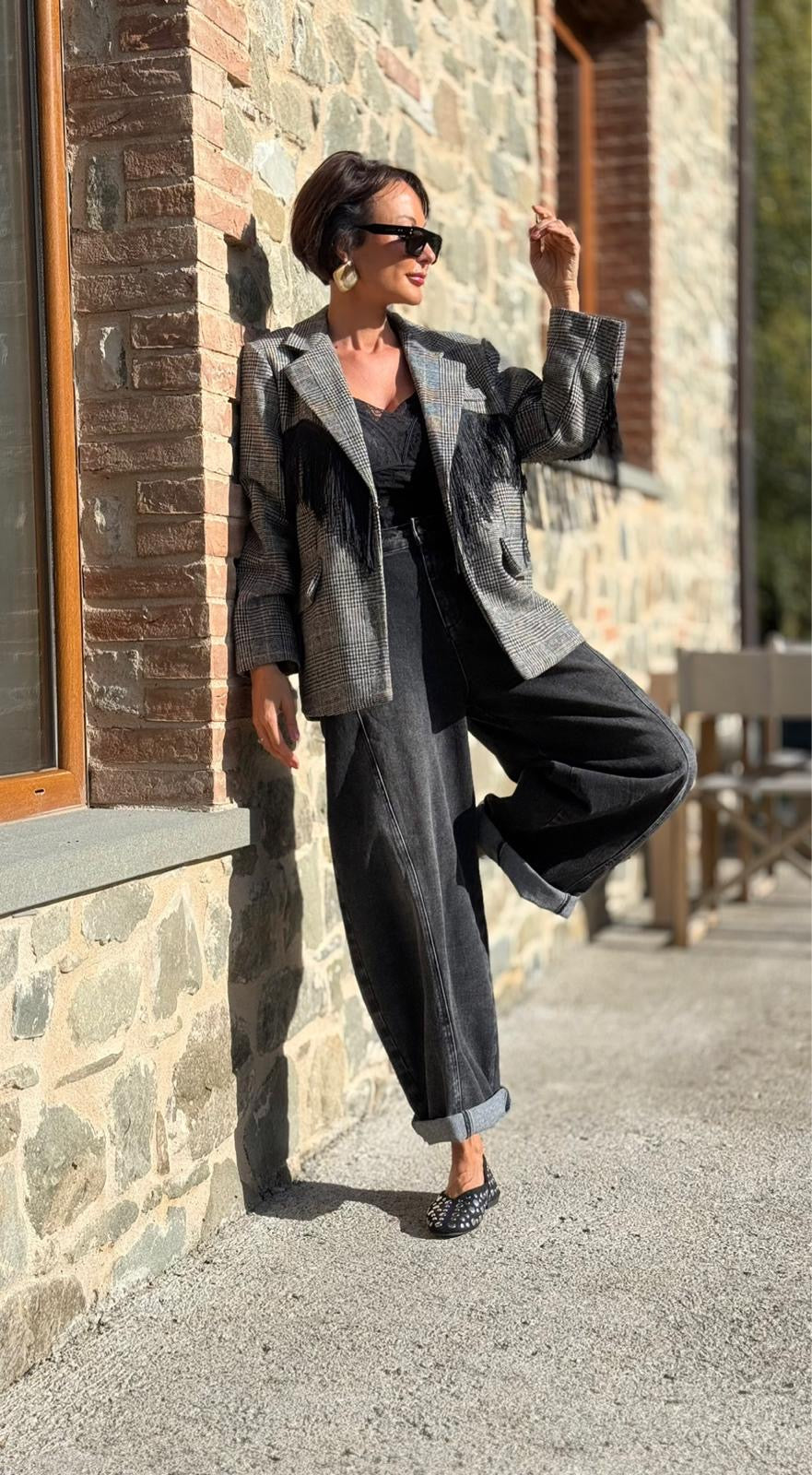 Blazer Celia fringes