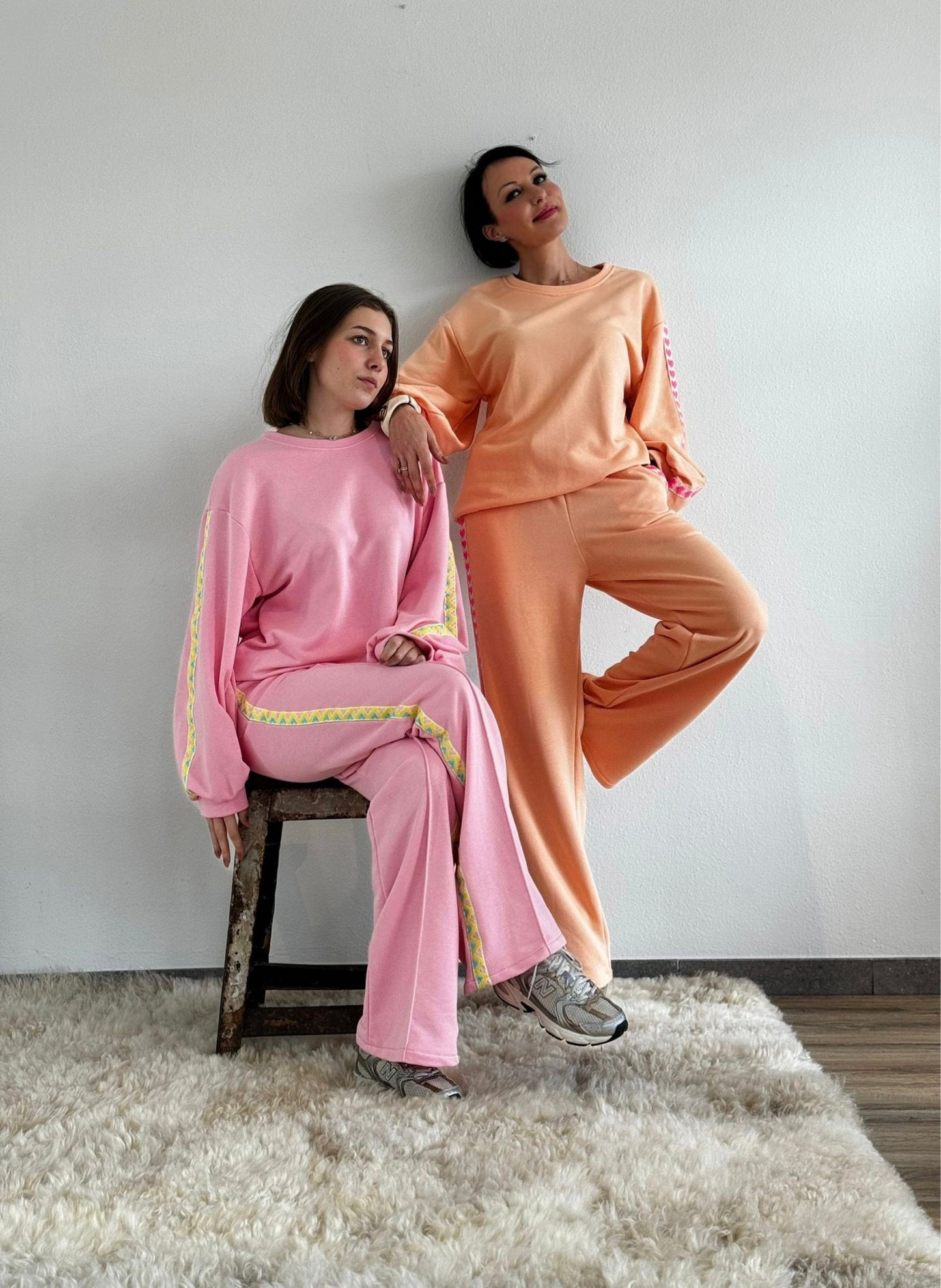 Sweater track aztec pink