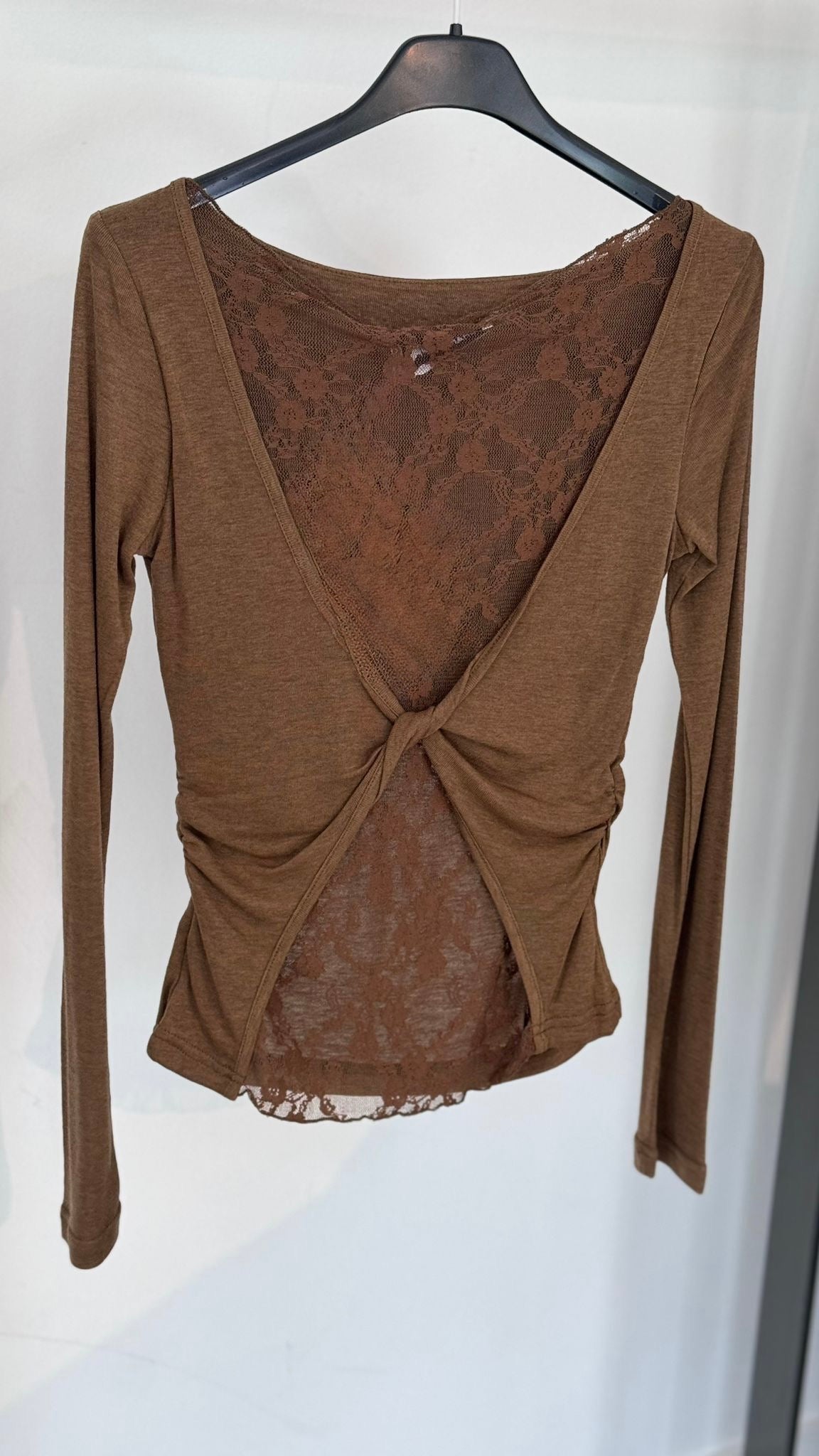 Tee Evita lace mocca