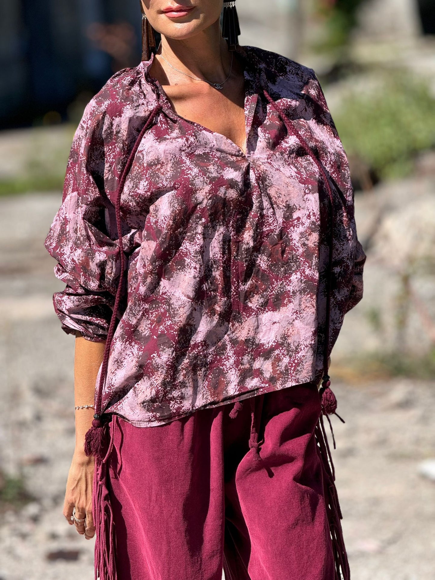Blouse Astrea burgundy