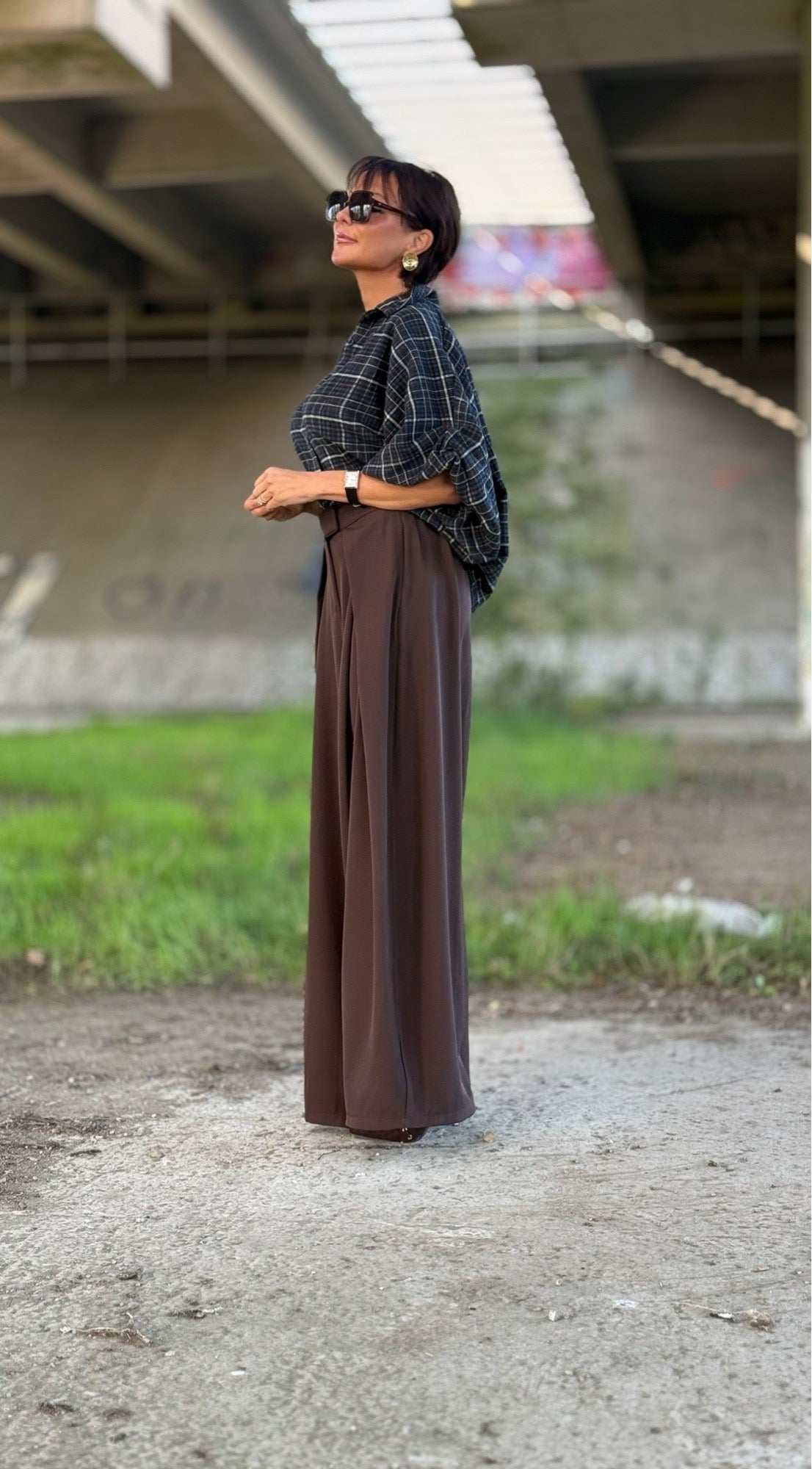 Blouse Tartan choco