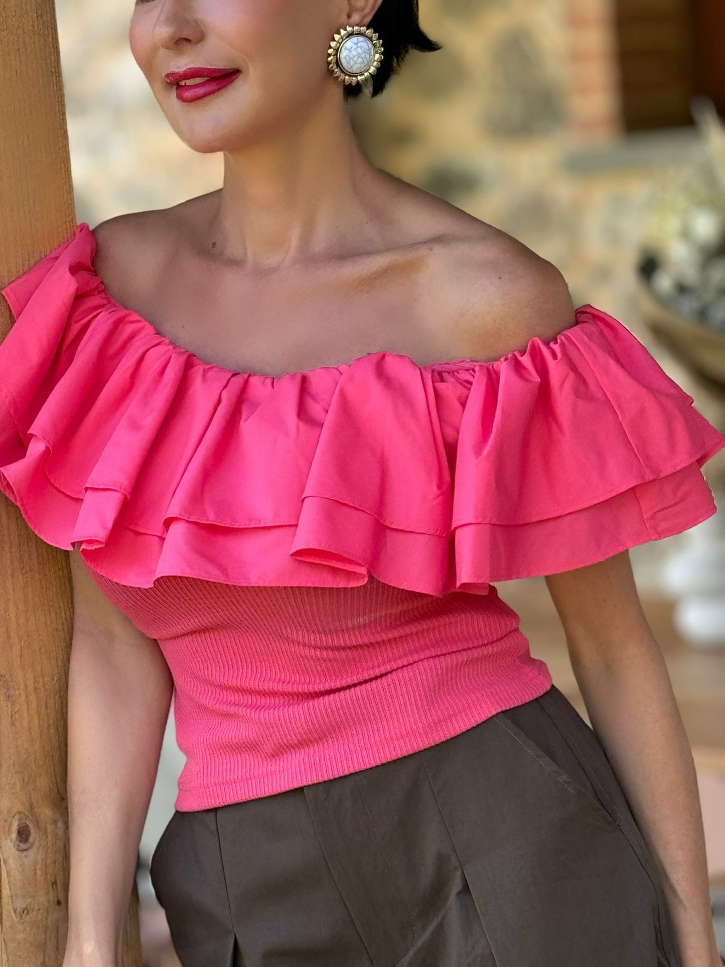Top Juniper pink