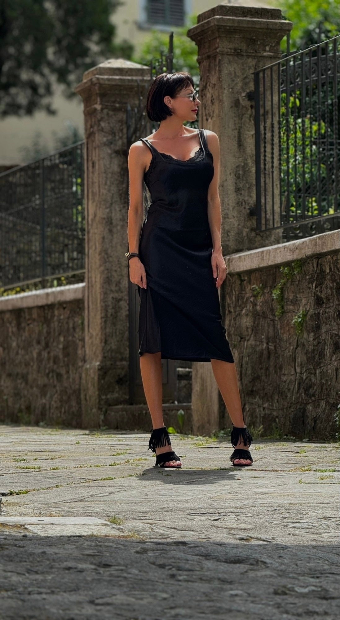 Dress Daisy satin black