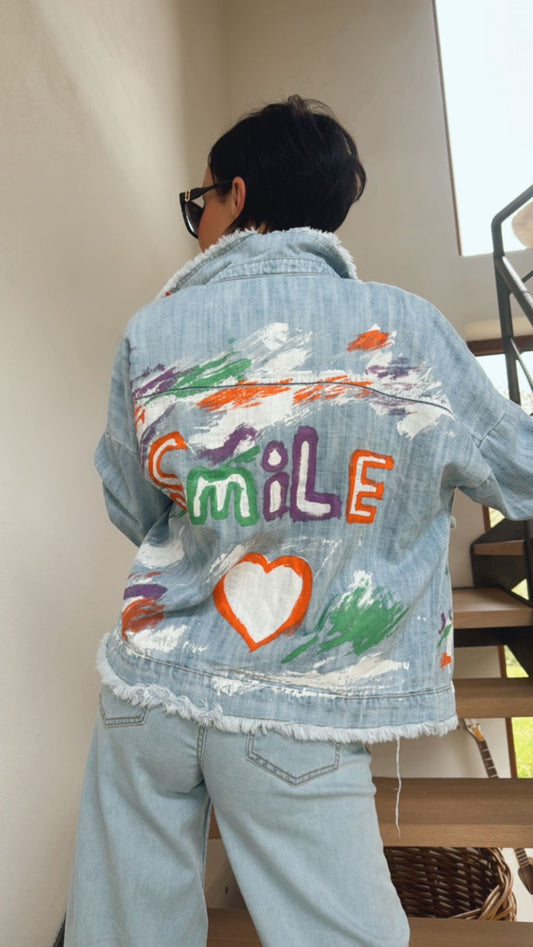Jacket oversized smile
