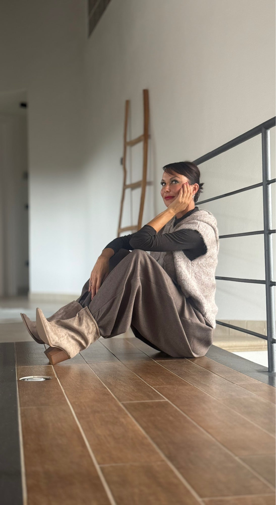 Hoodie Zita taupe
