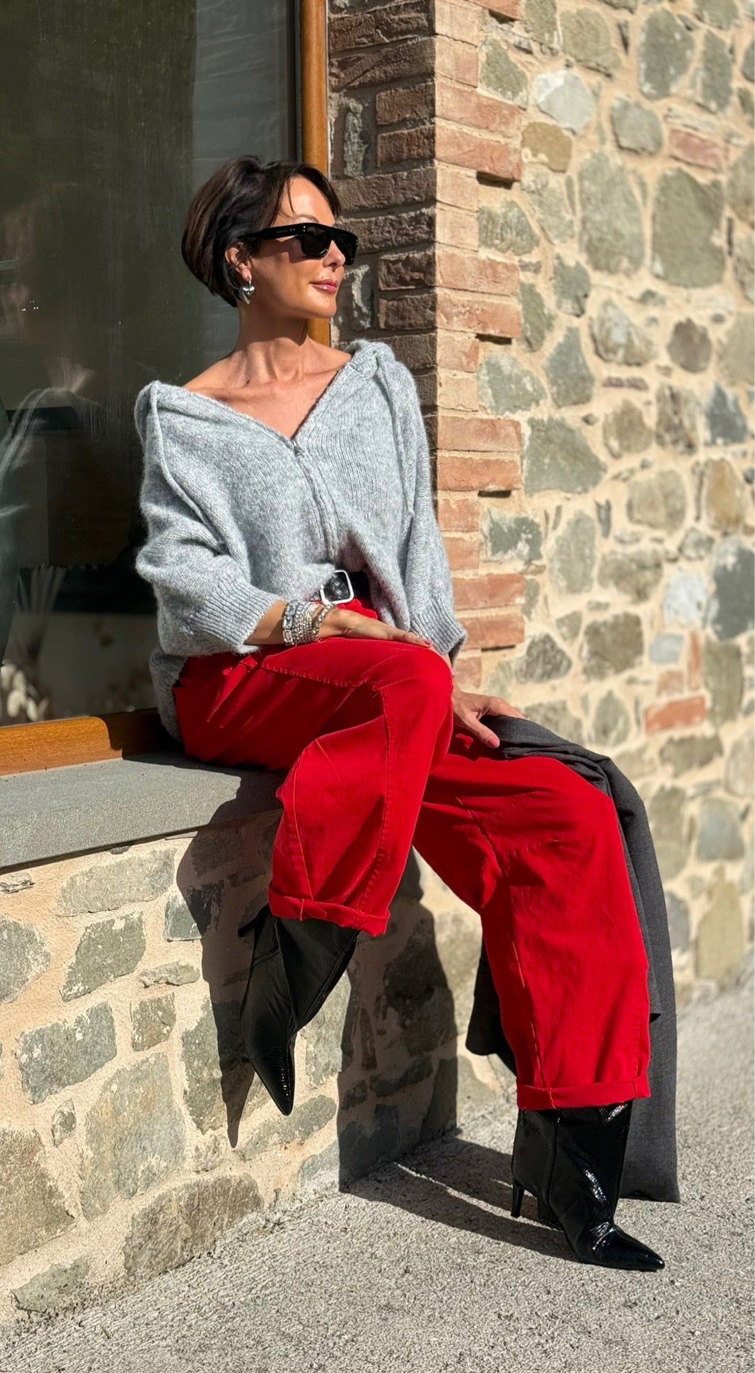 Pants Celia red