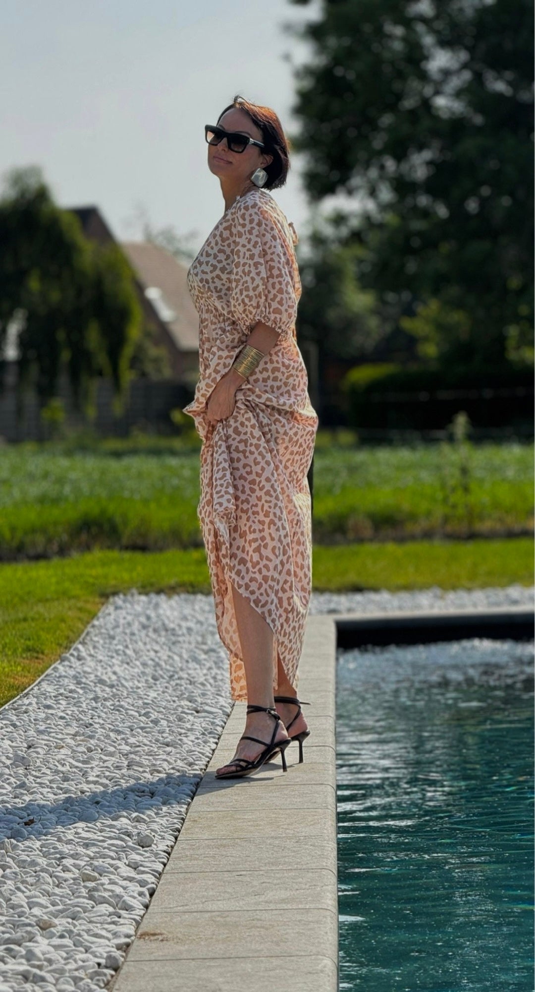 Dress chloe leo sand