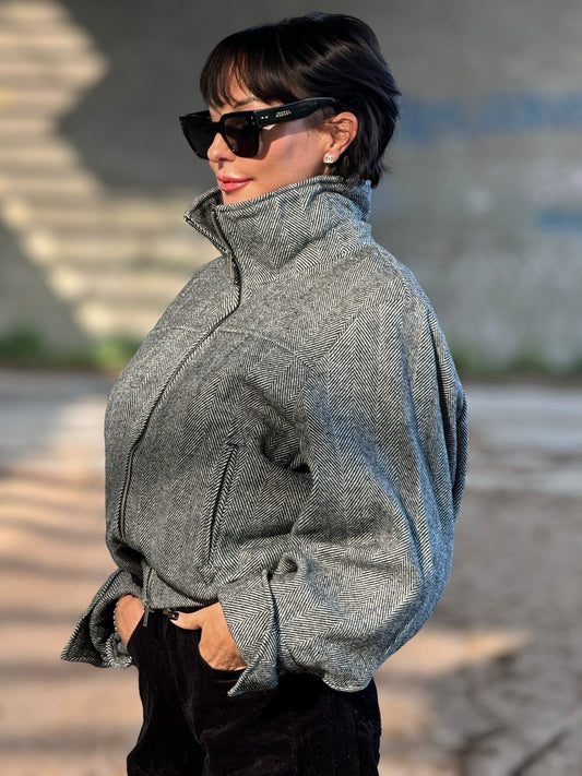 Bomber Raven grey