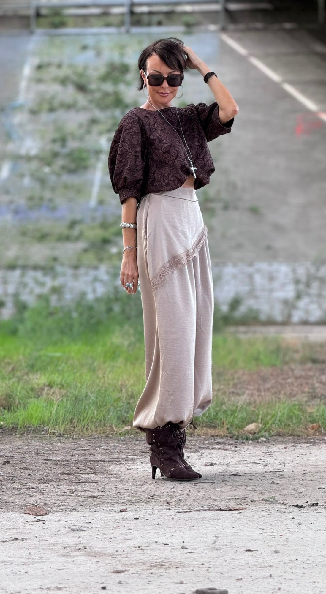 Pants Donna sand