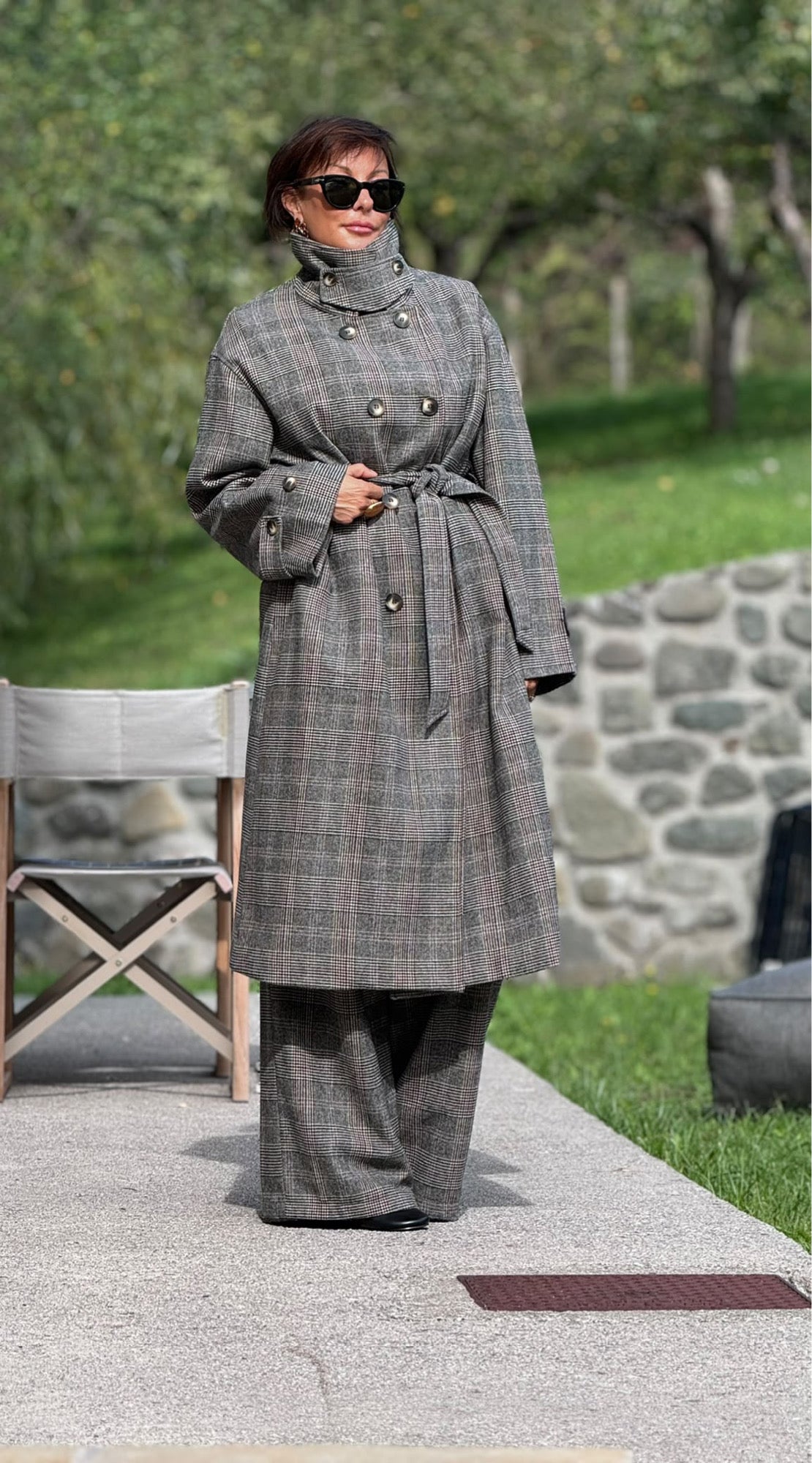 Coat Vera tartan
