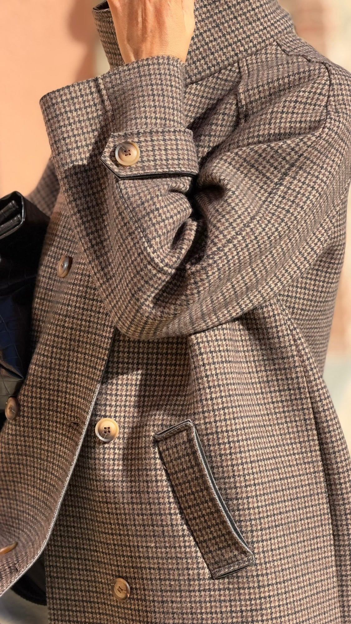 Coat Daimy tartan long