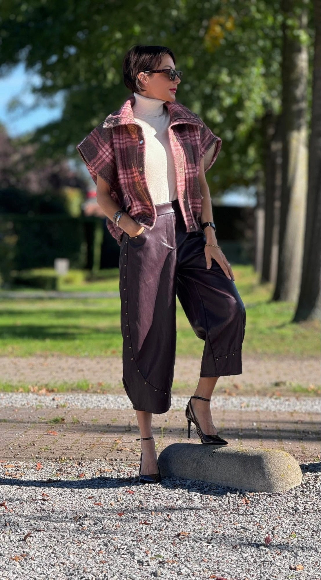 Pantalon Vero Aubergine