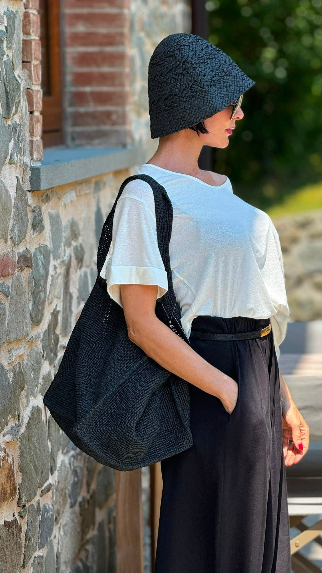 Tee Anna linen white