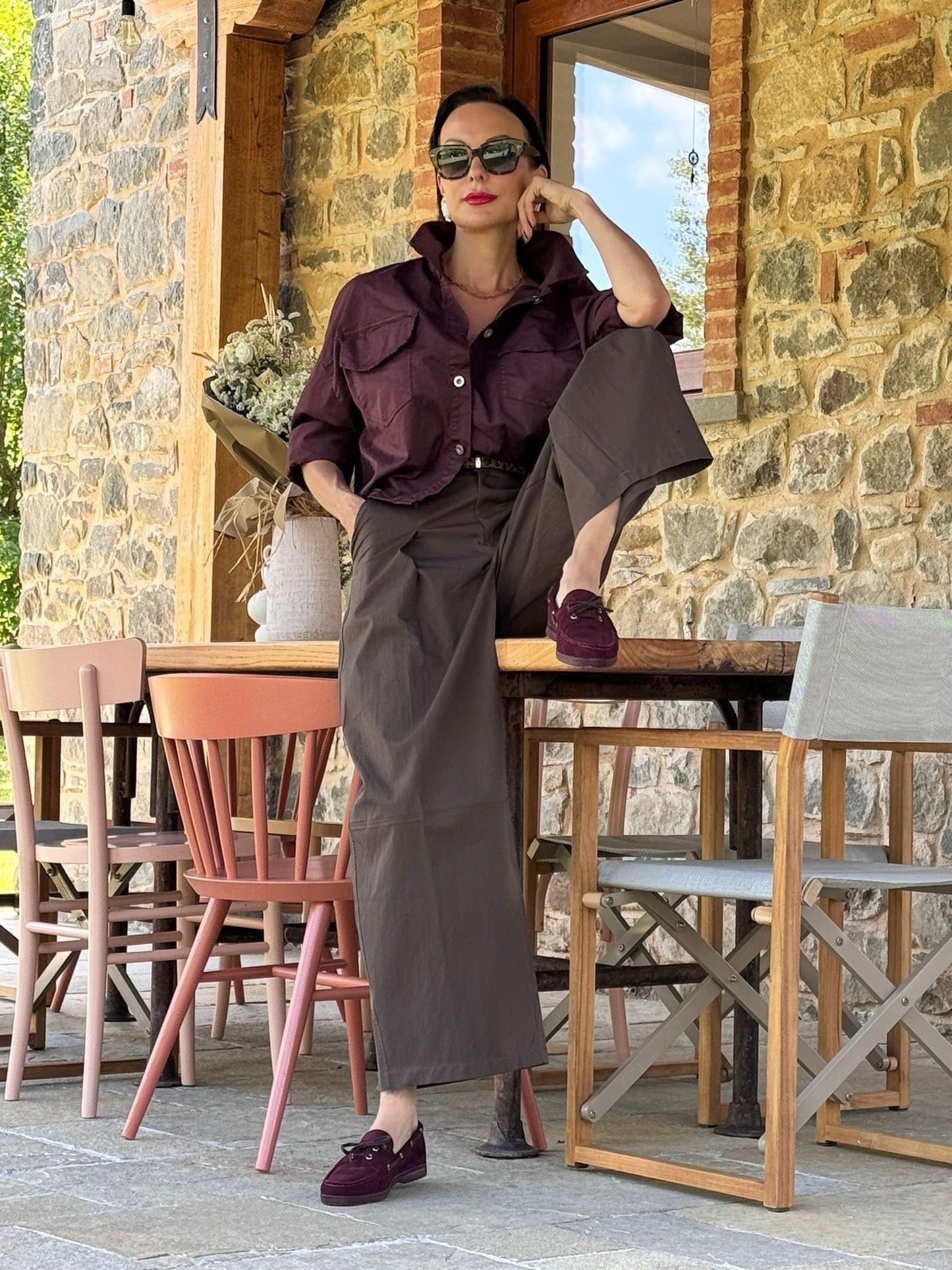 Jacket Forest burgundy