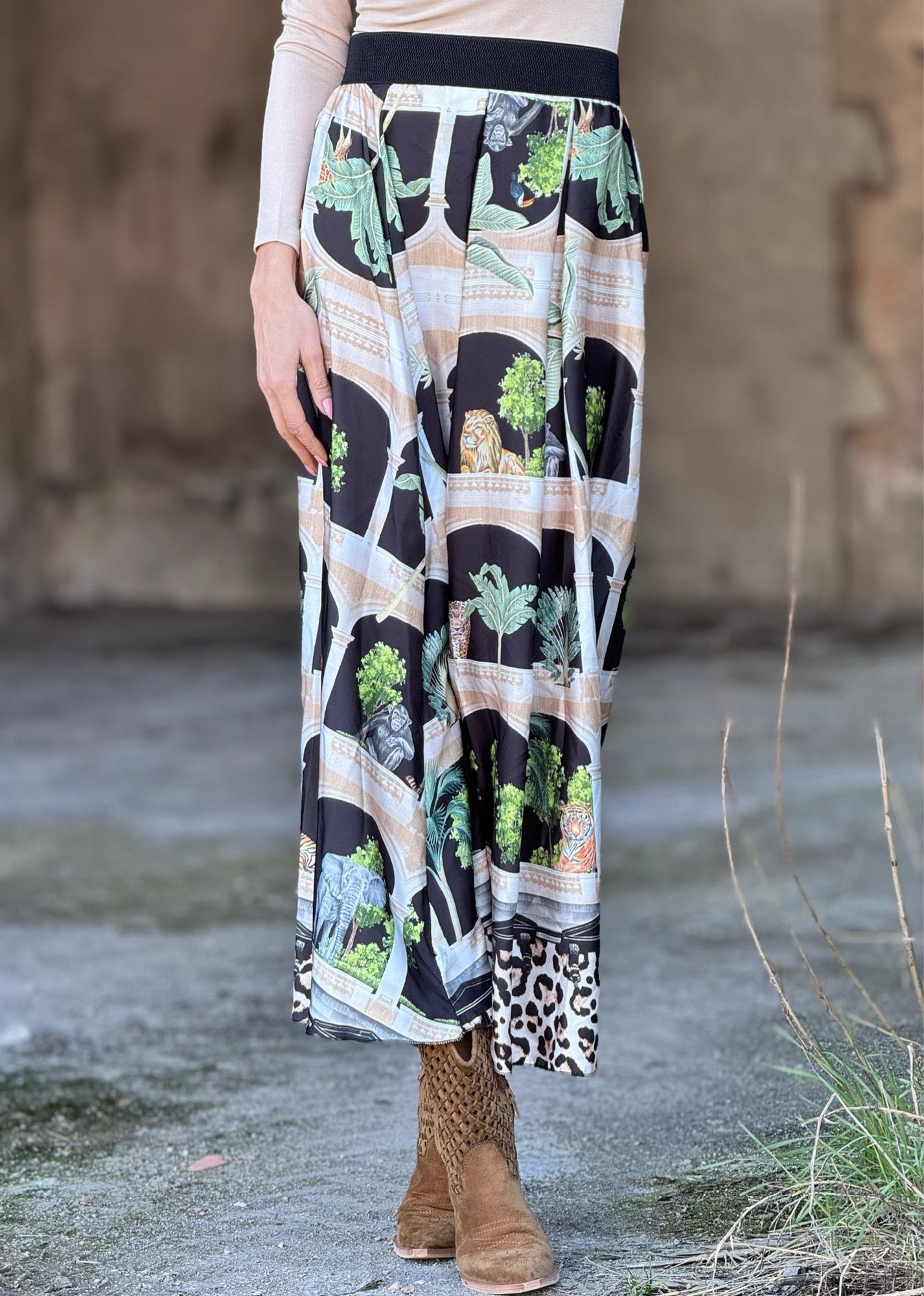 Skirt sierra printed