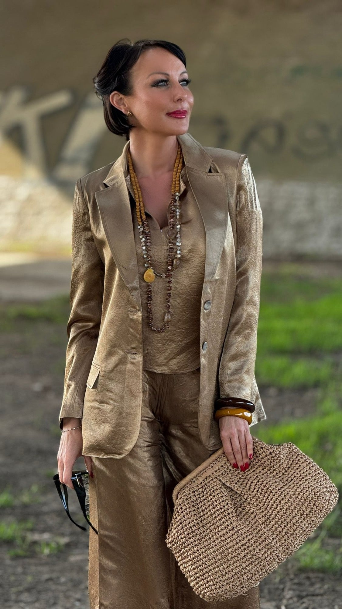 Pants Virginie gold