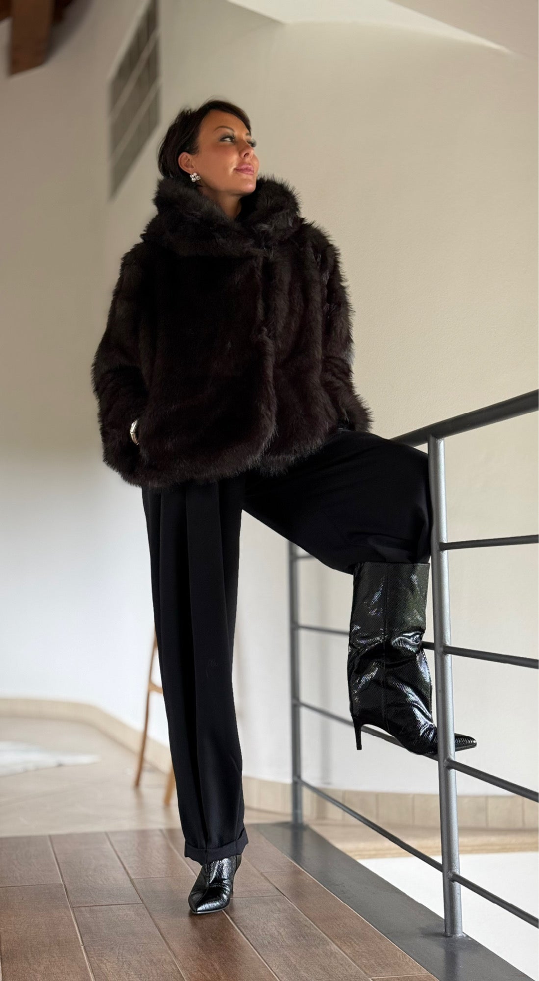 Coat Zita faux fur