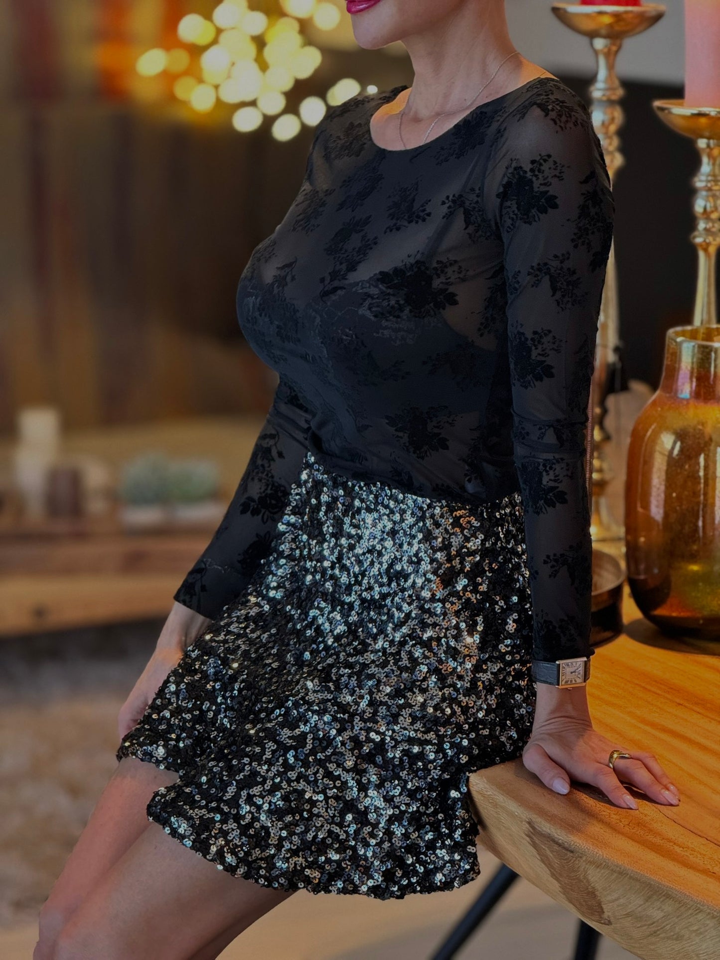 Skirt Aurelia glitter