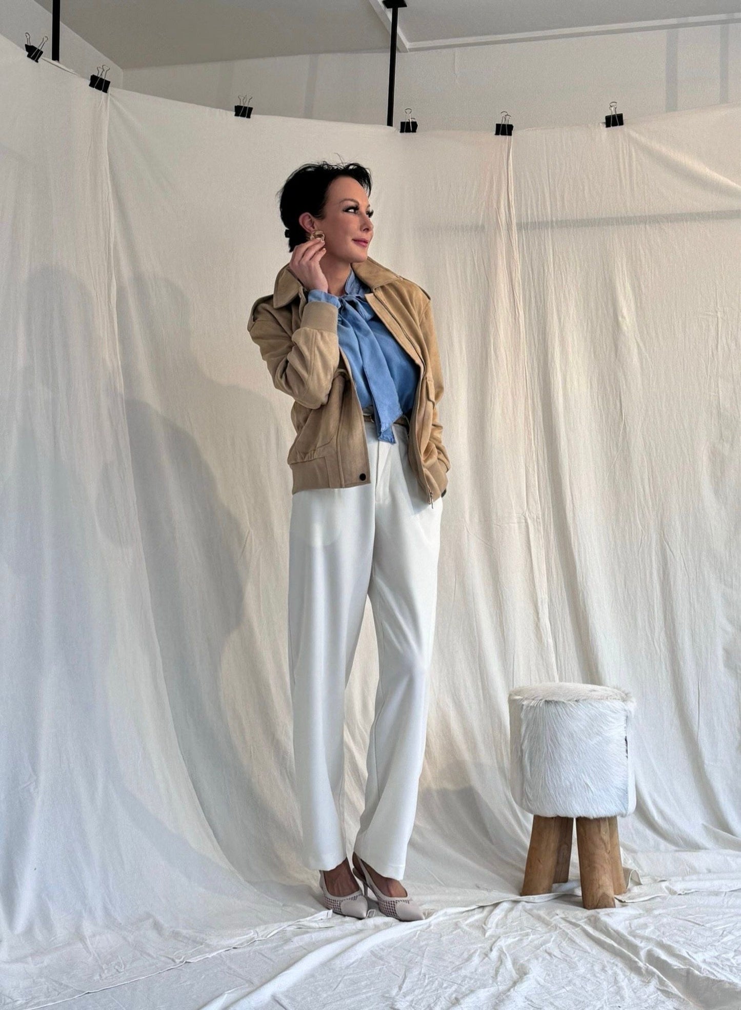 Jacket Suedine Earth