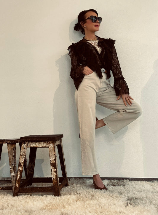 Jeans Odette beige - pre order -