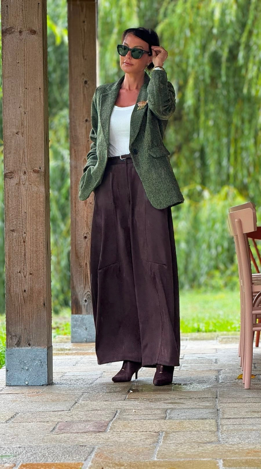Pants Stella suede brown