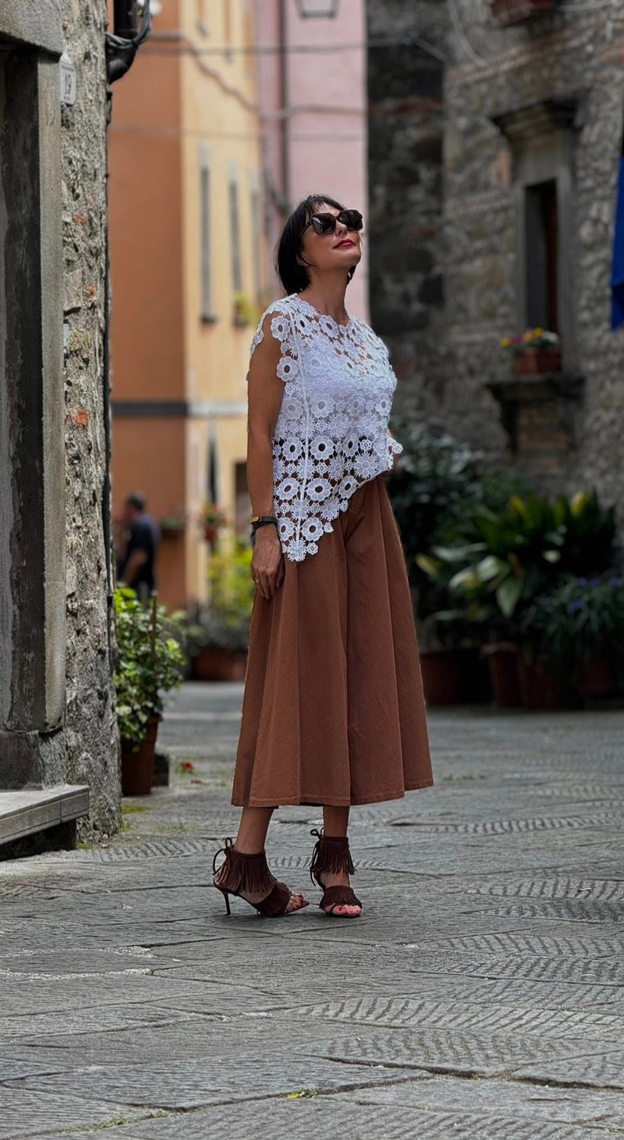Blouse crochet white