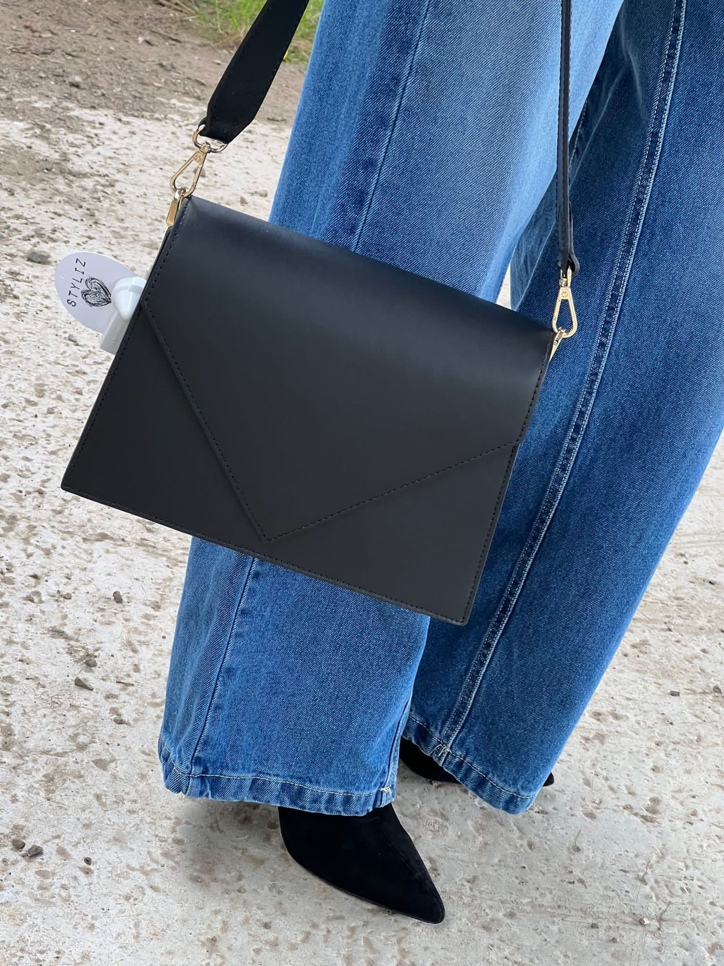 Sac enveloppe cuir