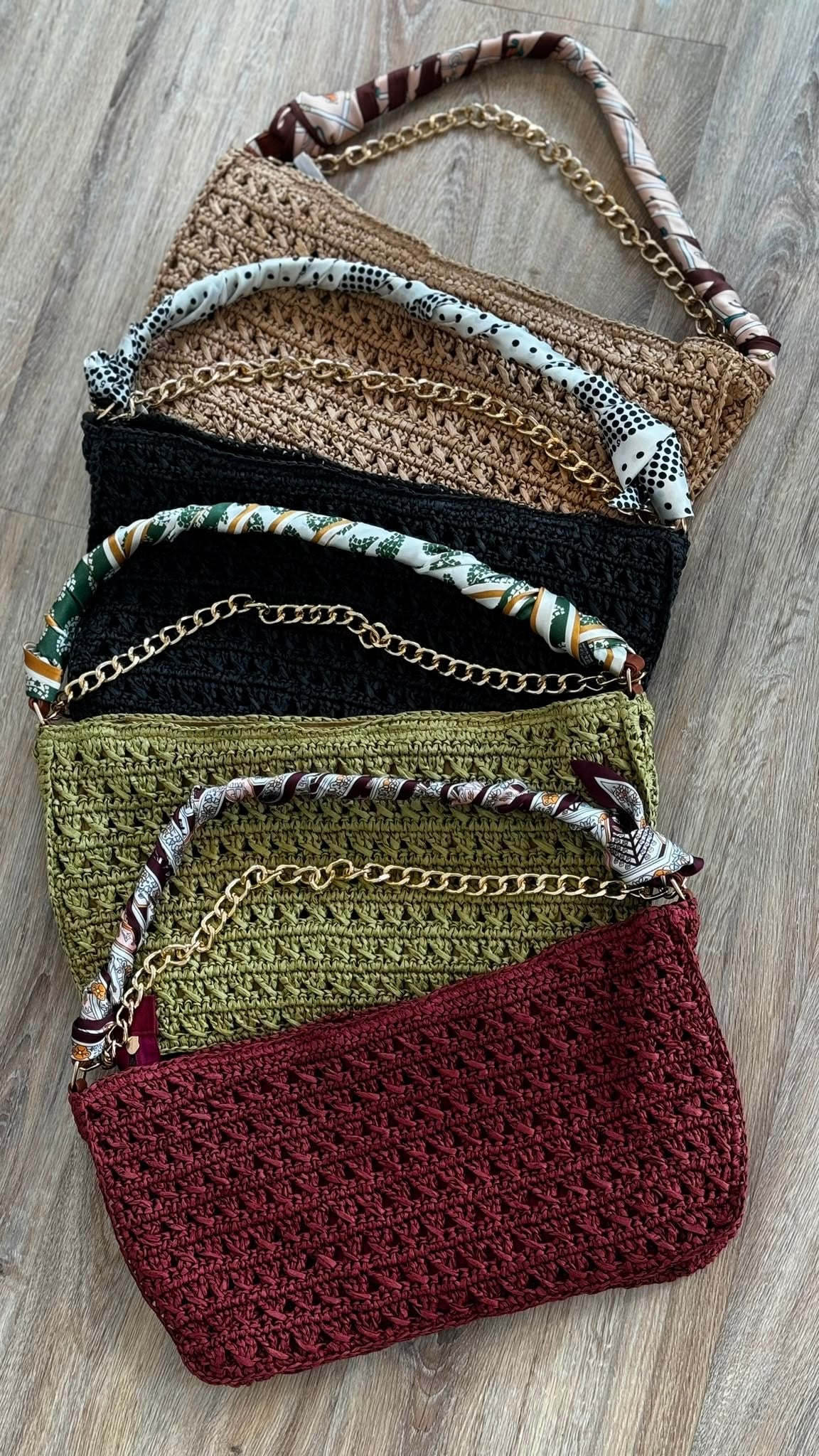 Bag Delphi rotan incl scarf