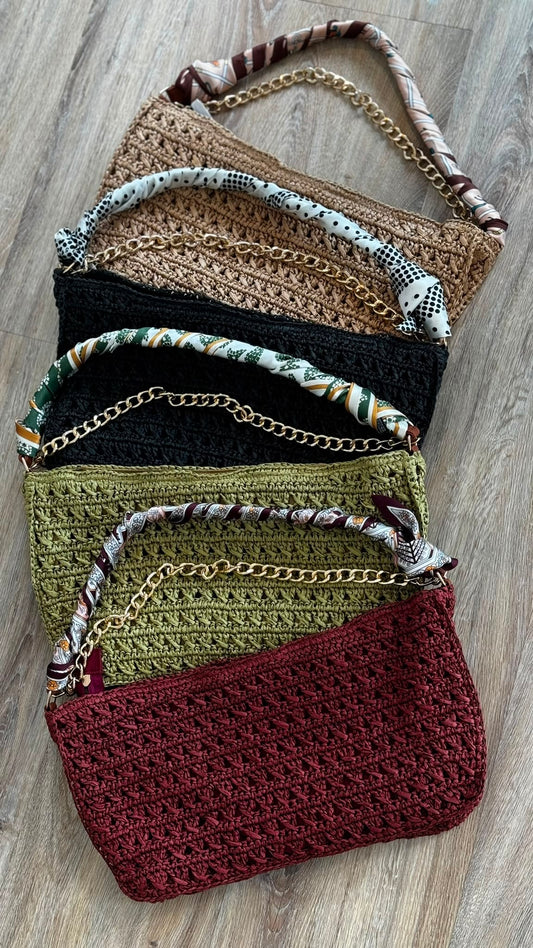 Bag Delphi rotan incl scarf
