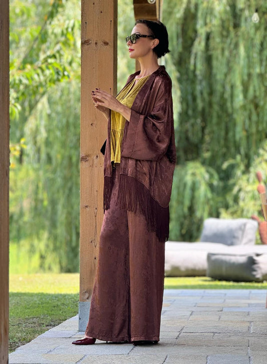 Kimono Grape paisley