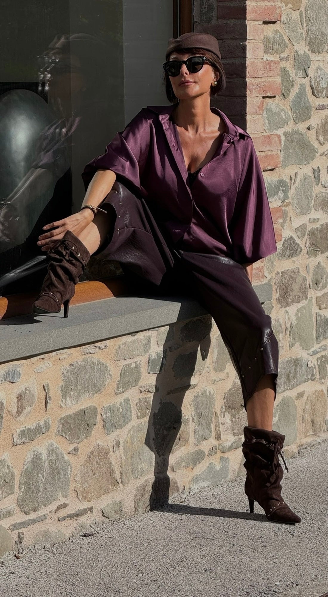 Pants Vero Aubergine