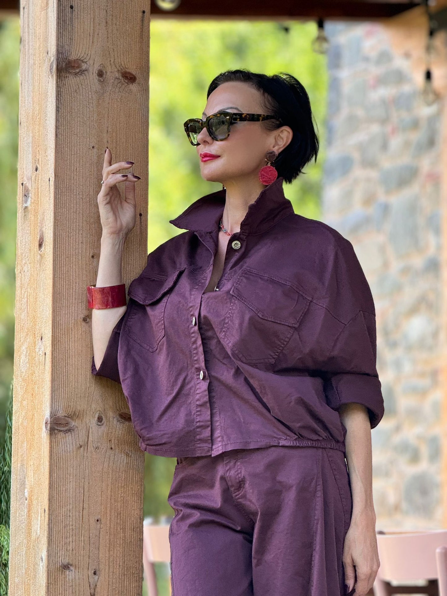 Jacket Forest burgundy
