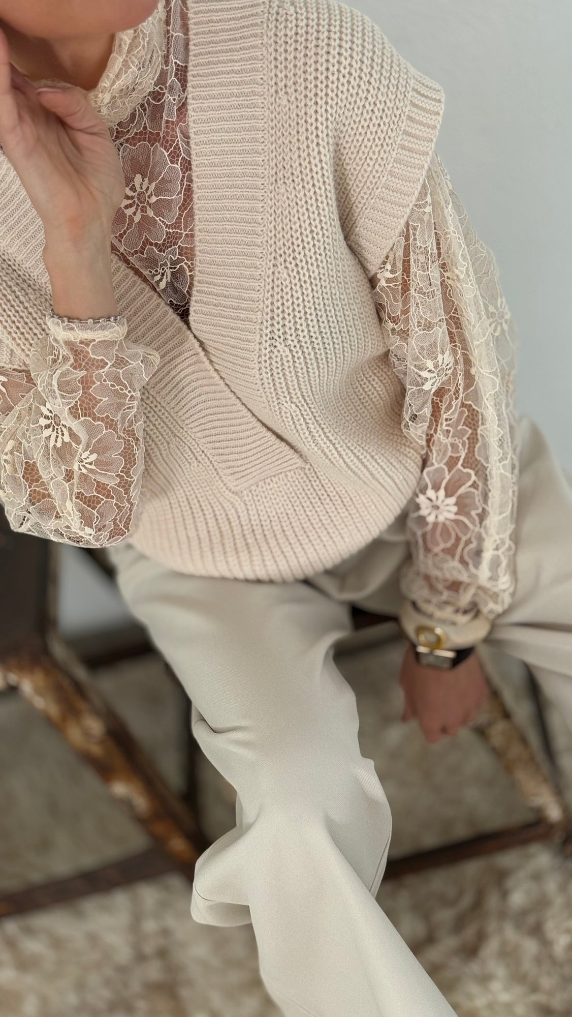 Top Justine collar cream