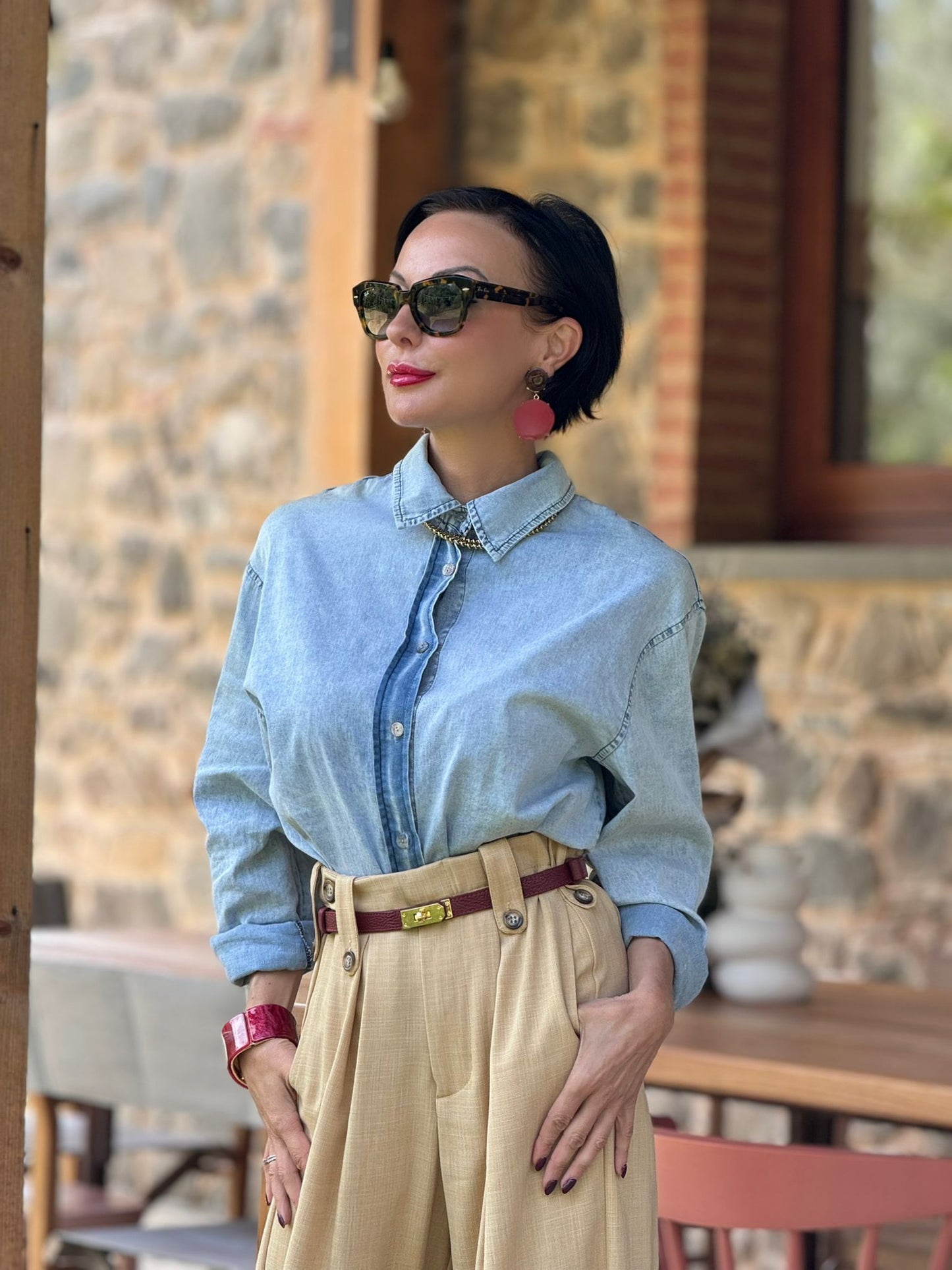 Harvest jeans blouse