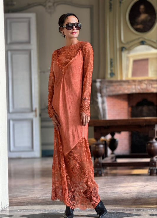 Dress Thor lace tangerine