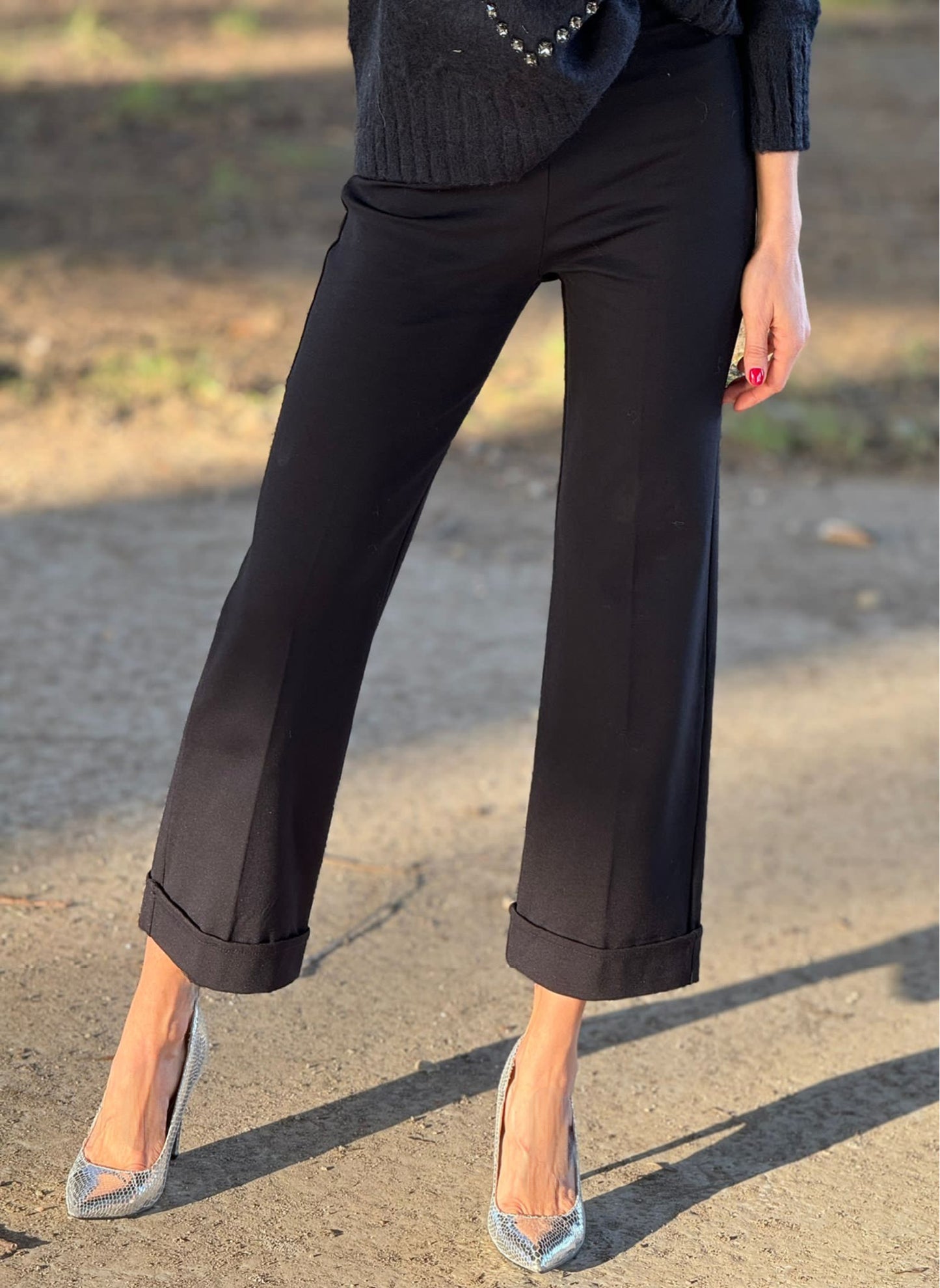 Pantalon Sophia uni noir