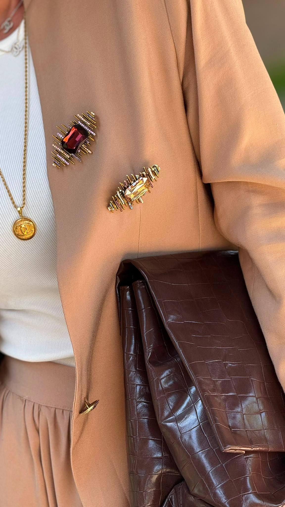 Lilac camel blazer