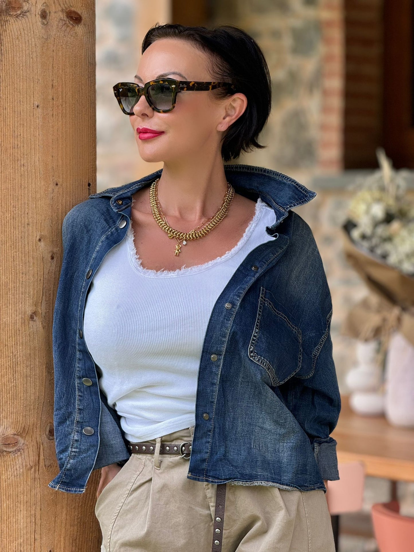 Veste en jean Sage