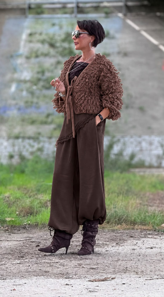 Cardigan Donna mocca