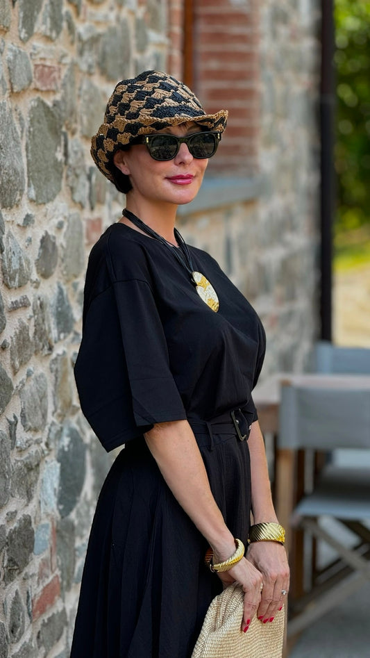 Tee Margritte uni black