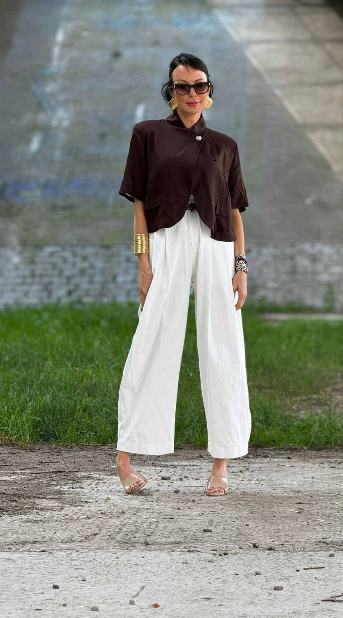 Elena white pants