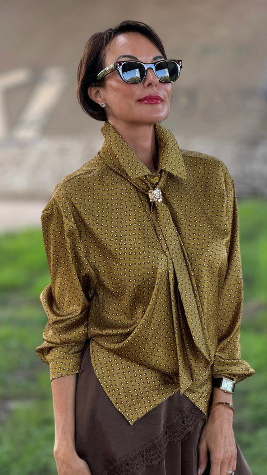 Blouse Carla printed curry
