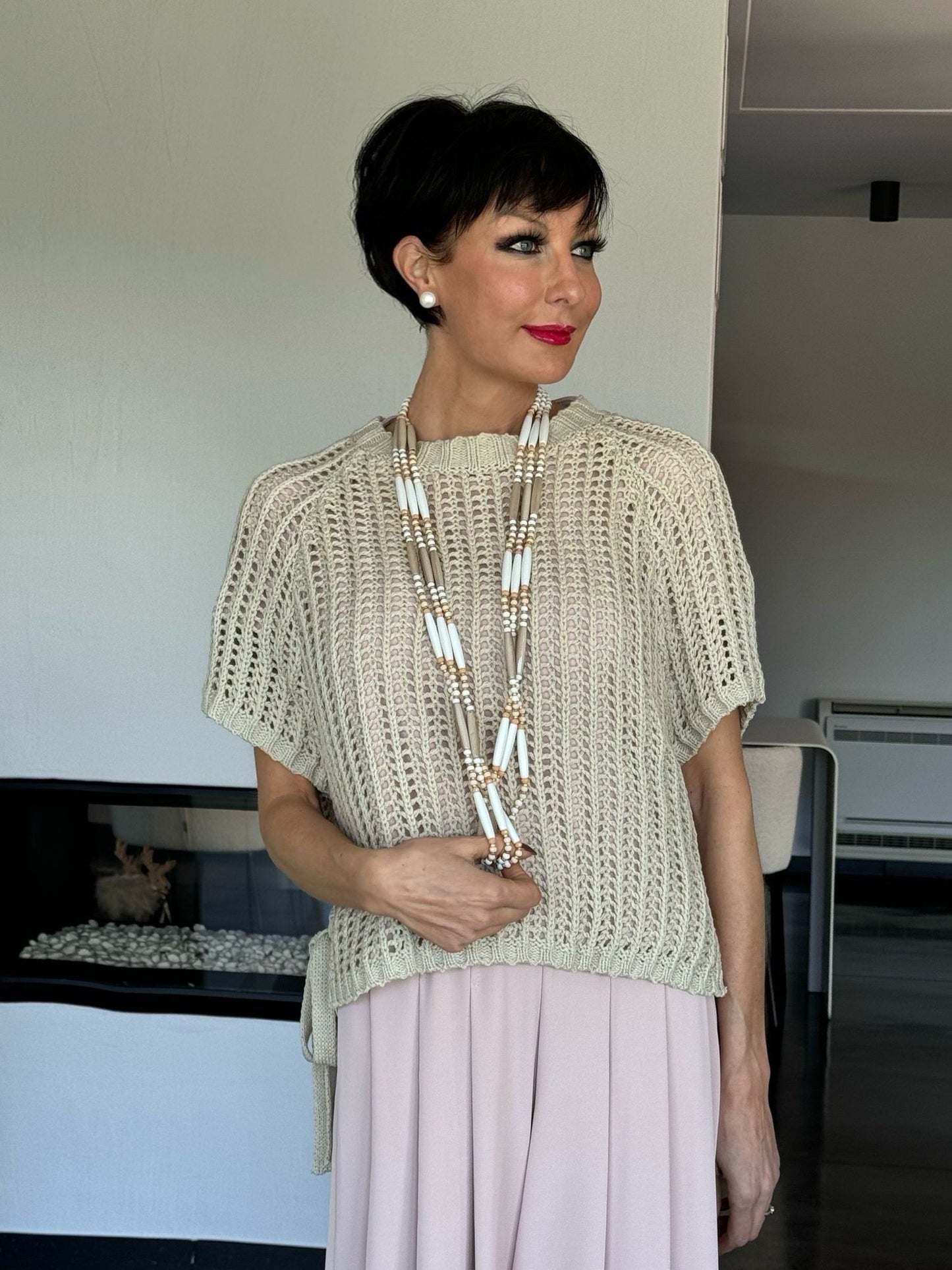 Tee Styliz fishnet
