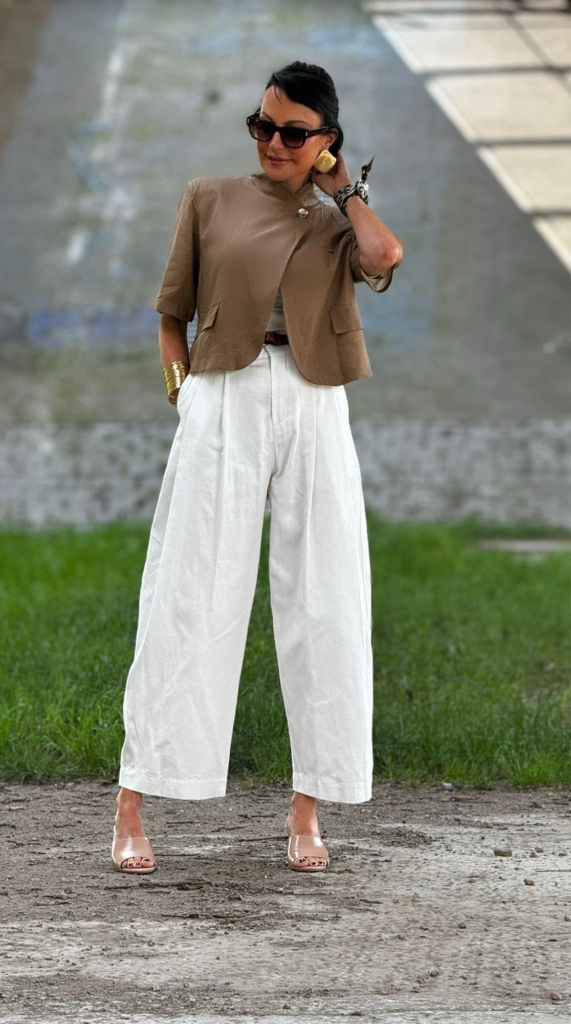 Elena white pants