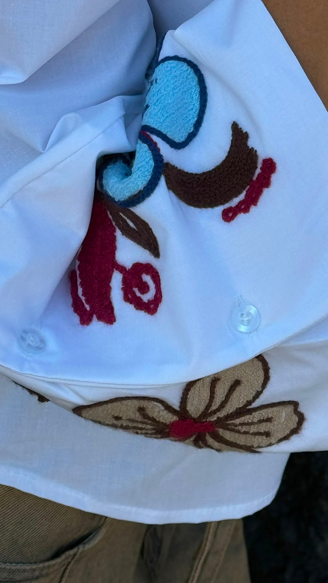 Blouse Lucca flowered arm