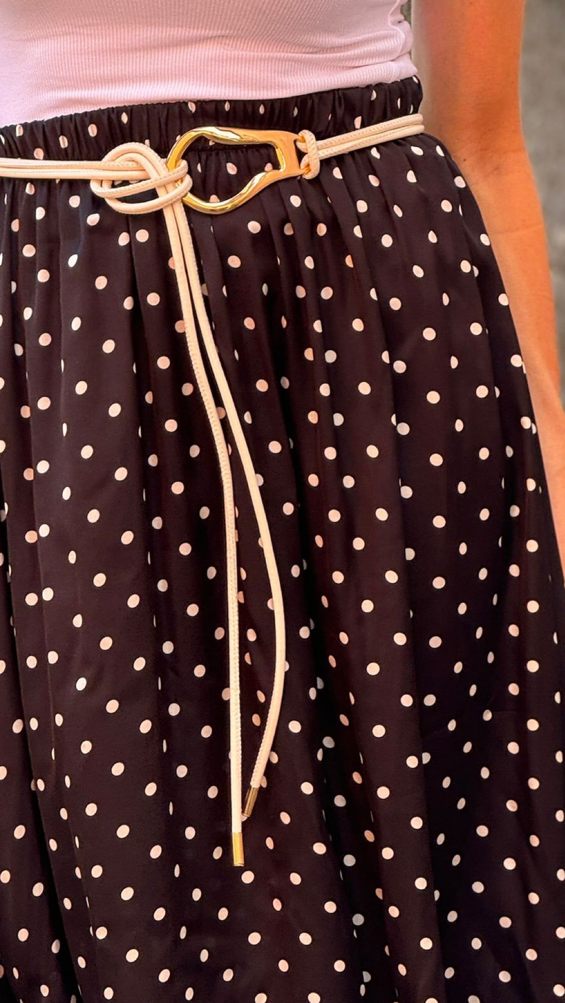 Skirt Anna polka black