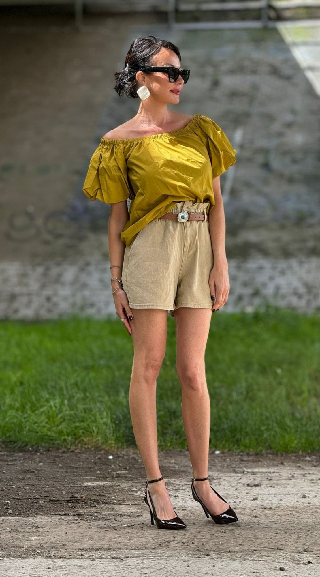 Poppy yellow blouse